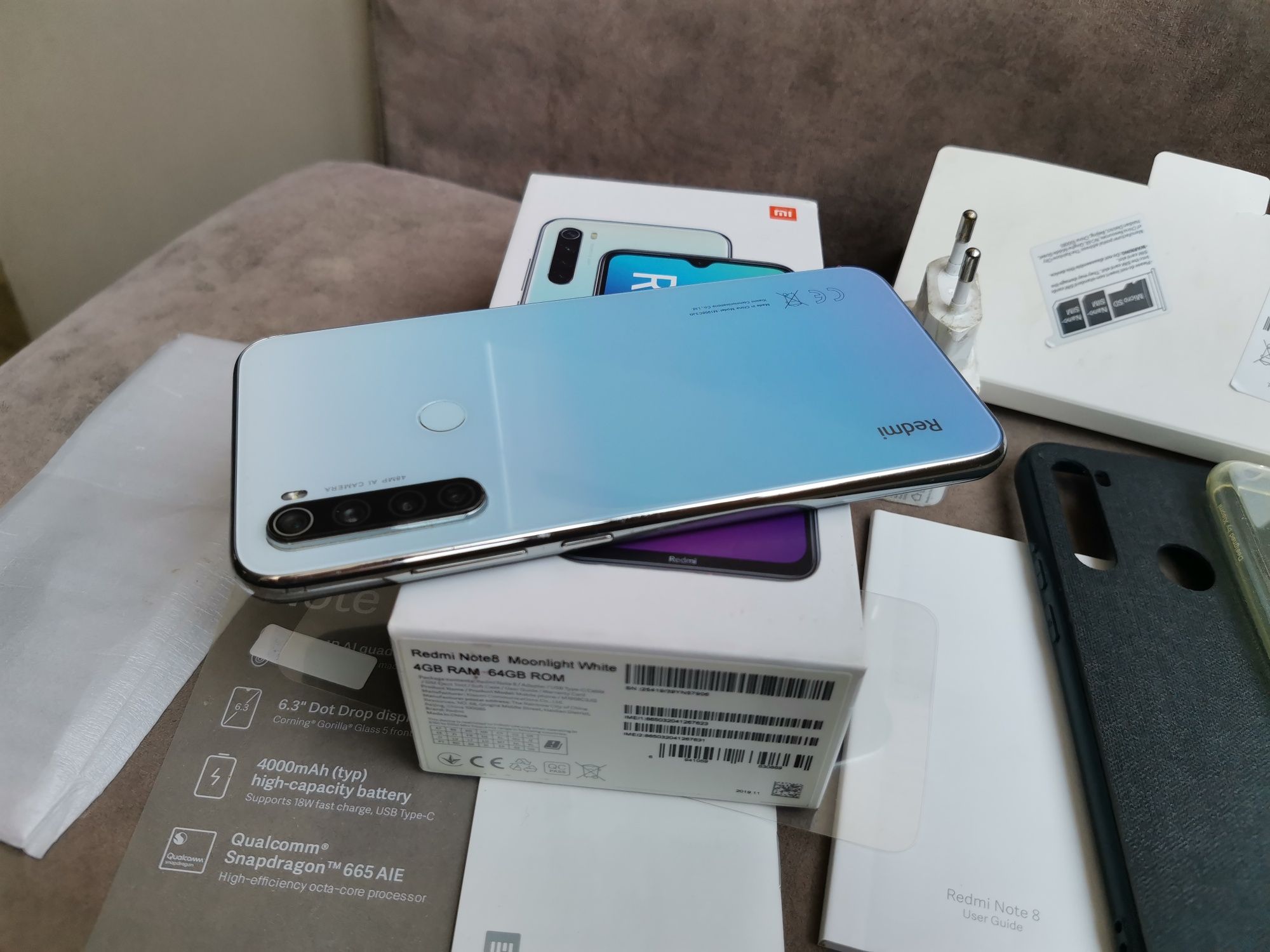 Xiaomi Redmi Note 8T NFC 4/64 в идеале как новый