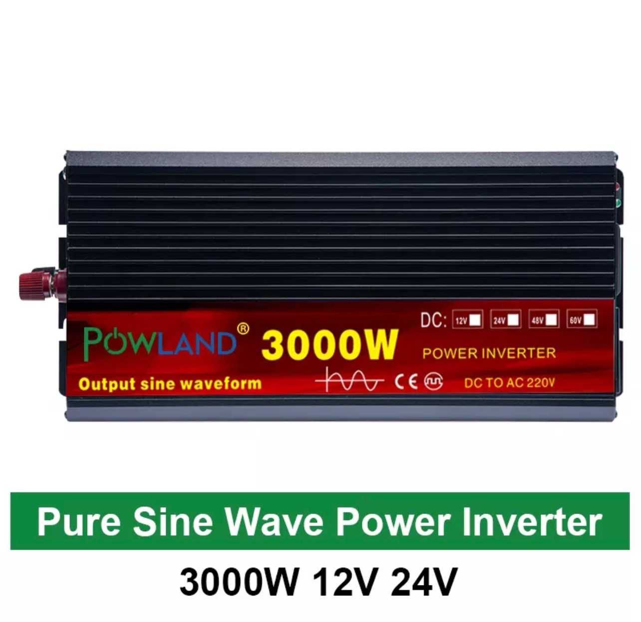 Инвертор 3000W 12-220V. инвертор генератор тока с чистой синусоидой