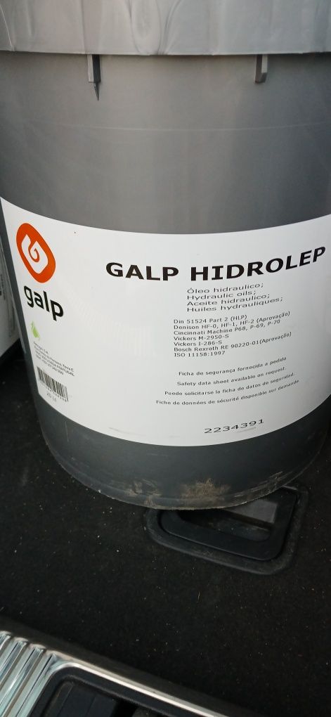 Óleo hidráulico novo