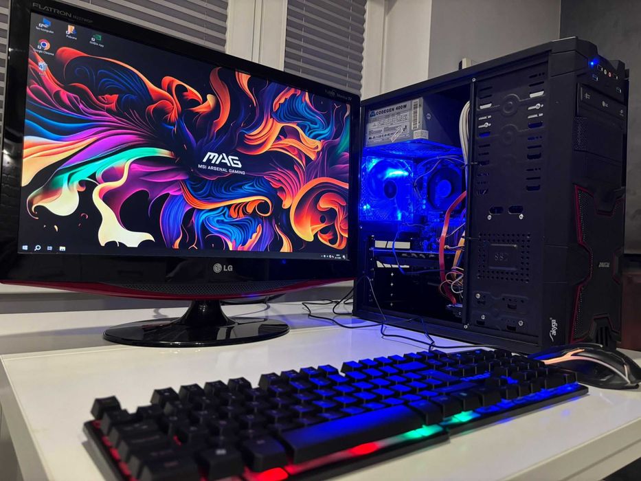 Zestaw do Gier 6x4.1GHz/GTX1030-2GB/SSD/Ram-8GB/Monitor LG 22'