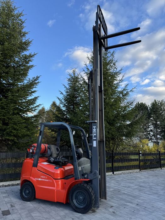 Heli FG25G Nissan Wózek widłowy 2016r Tylko 3035 h Triplex wolny skok