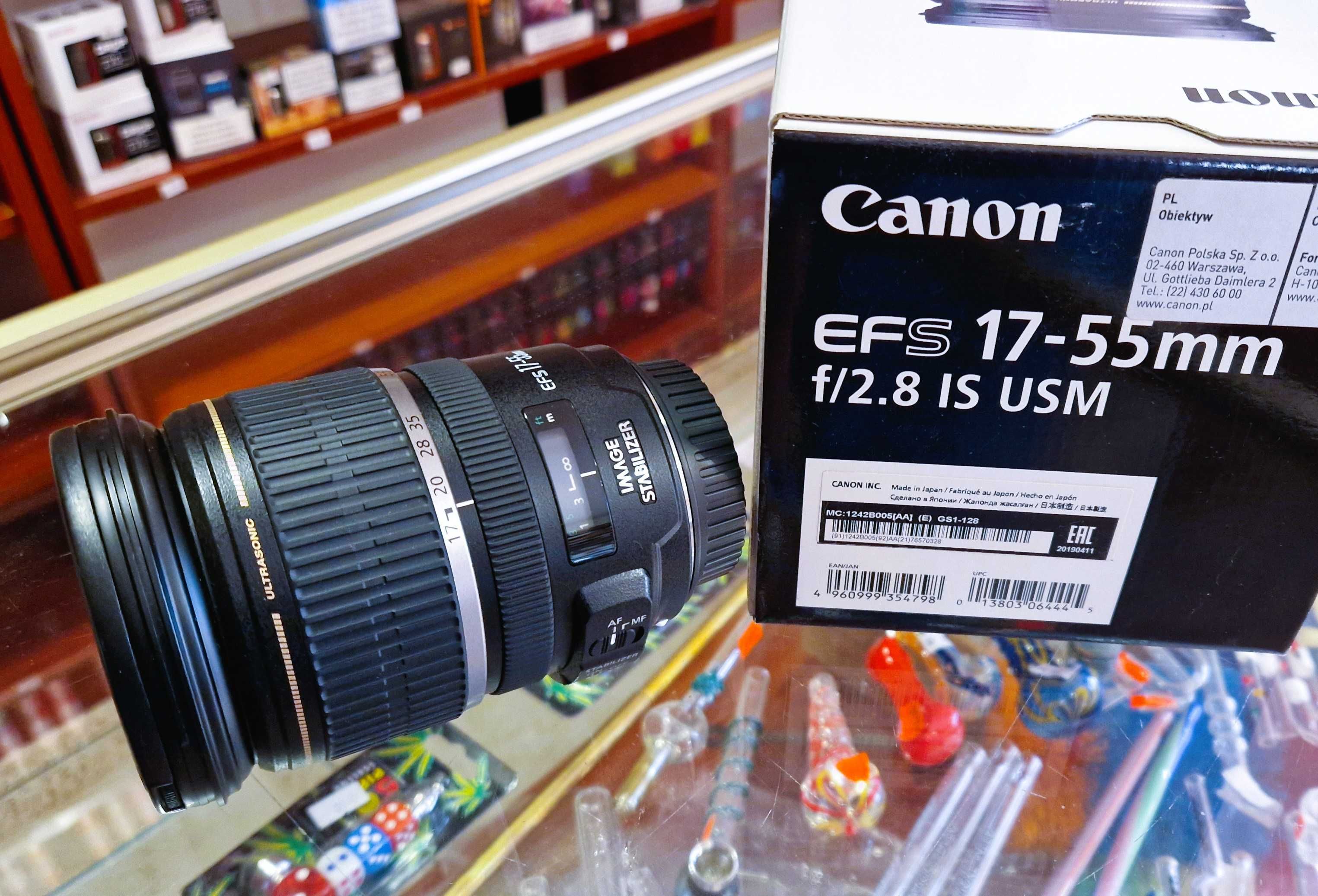 Obiektyw Canon EF-S 17-55mm f/2,8 IS USM jak nowy