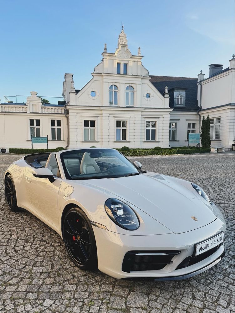 cala Polska Porsche 911 Carrera 992 Cabrio do Slubu auto na Wesele