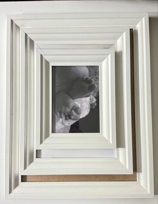 Ramka na zdjecie biala matowa elegancka klasyczna 3szt Ikea