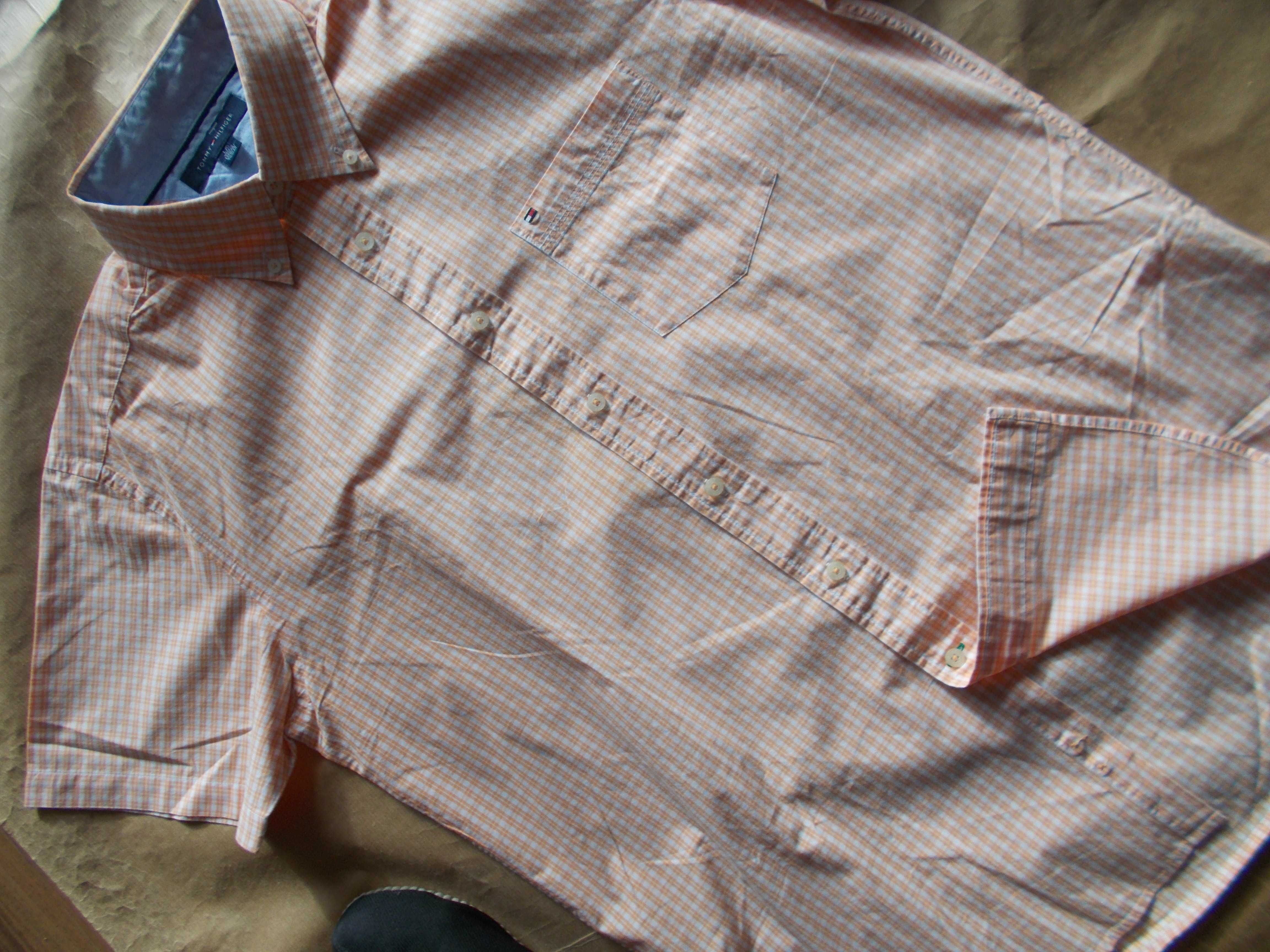 XL- TOMMY HILFIGER- Premium Koszula Męska XL 43/44 cm USA