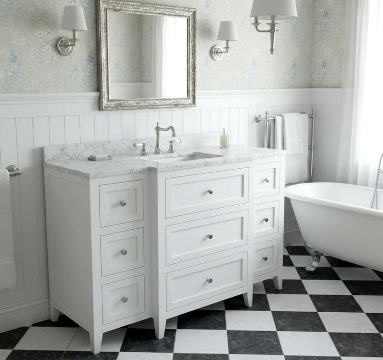 Szafka na umywalkę, retro, z drewna, w stylu angielskim