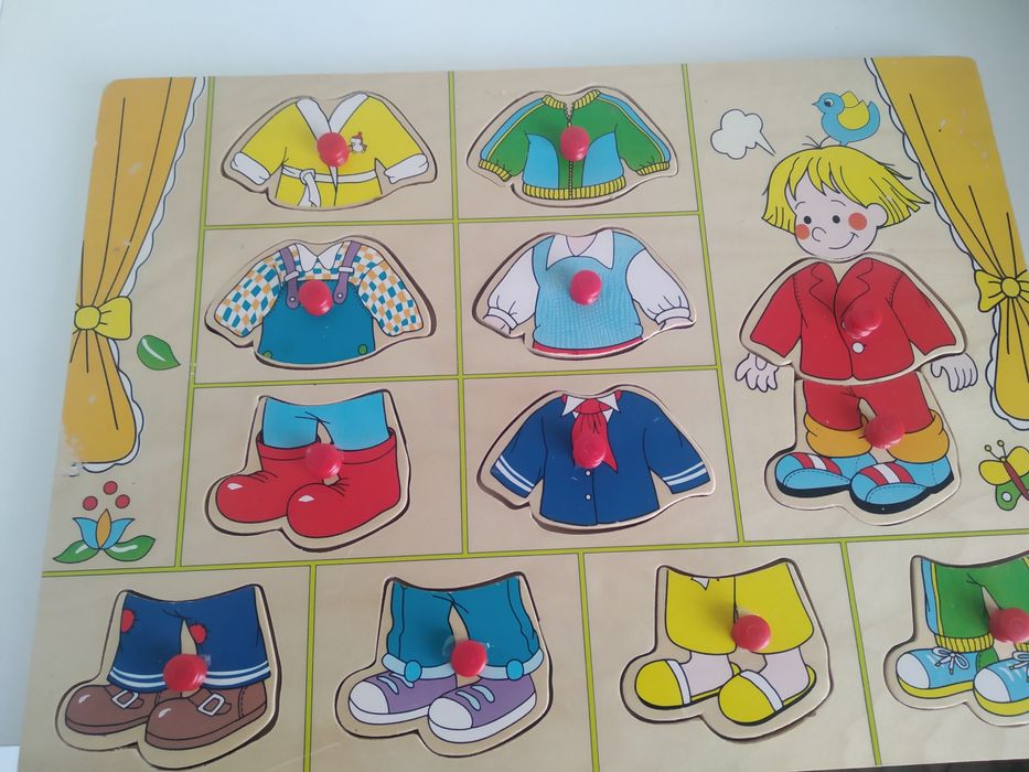 Дерев'яна рамка-вкладиш, сортер