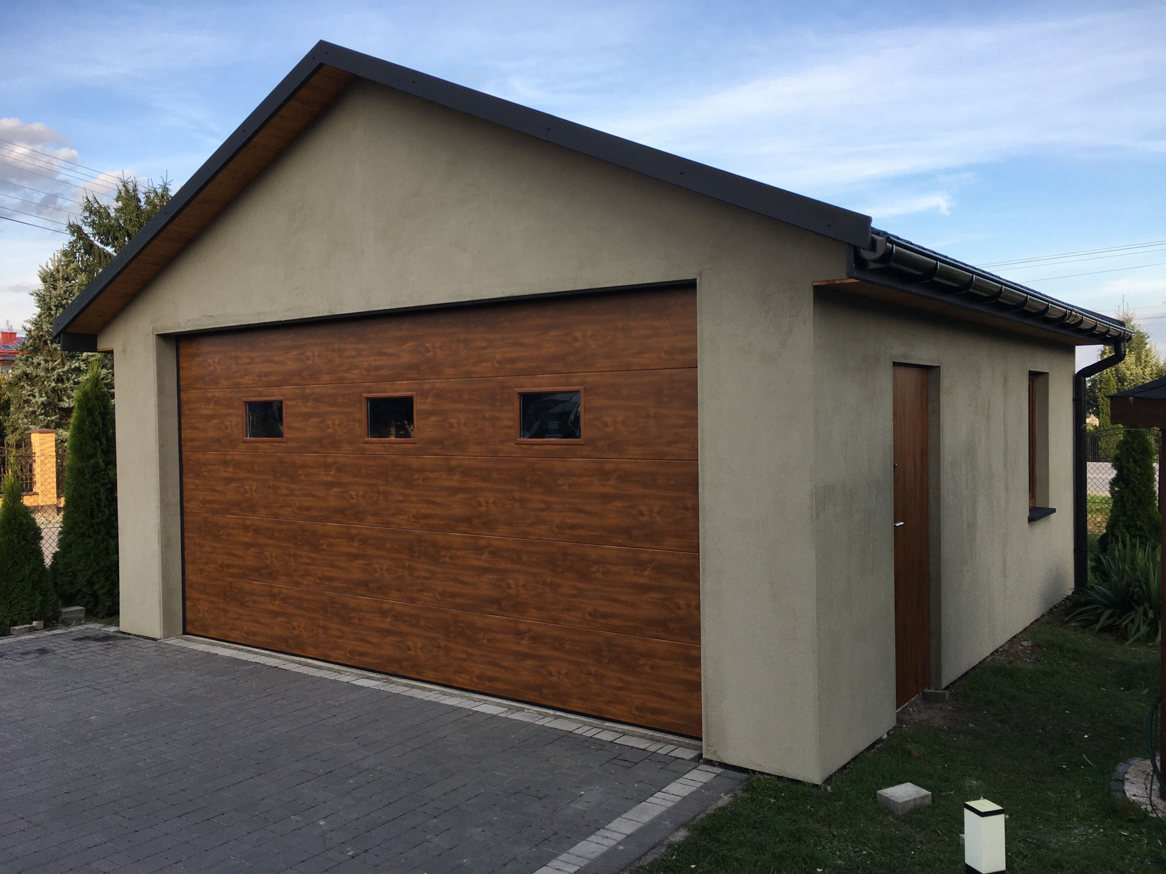 Garaż szkieletowy dwustanowiskowy drewniany 35m2 - Johny House