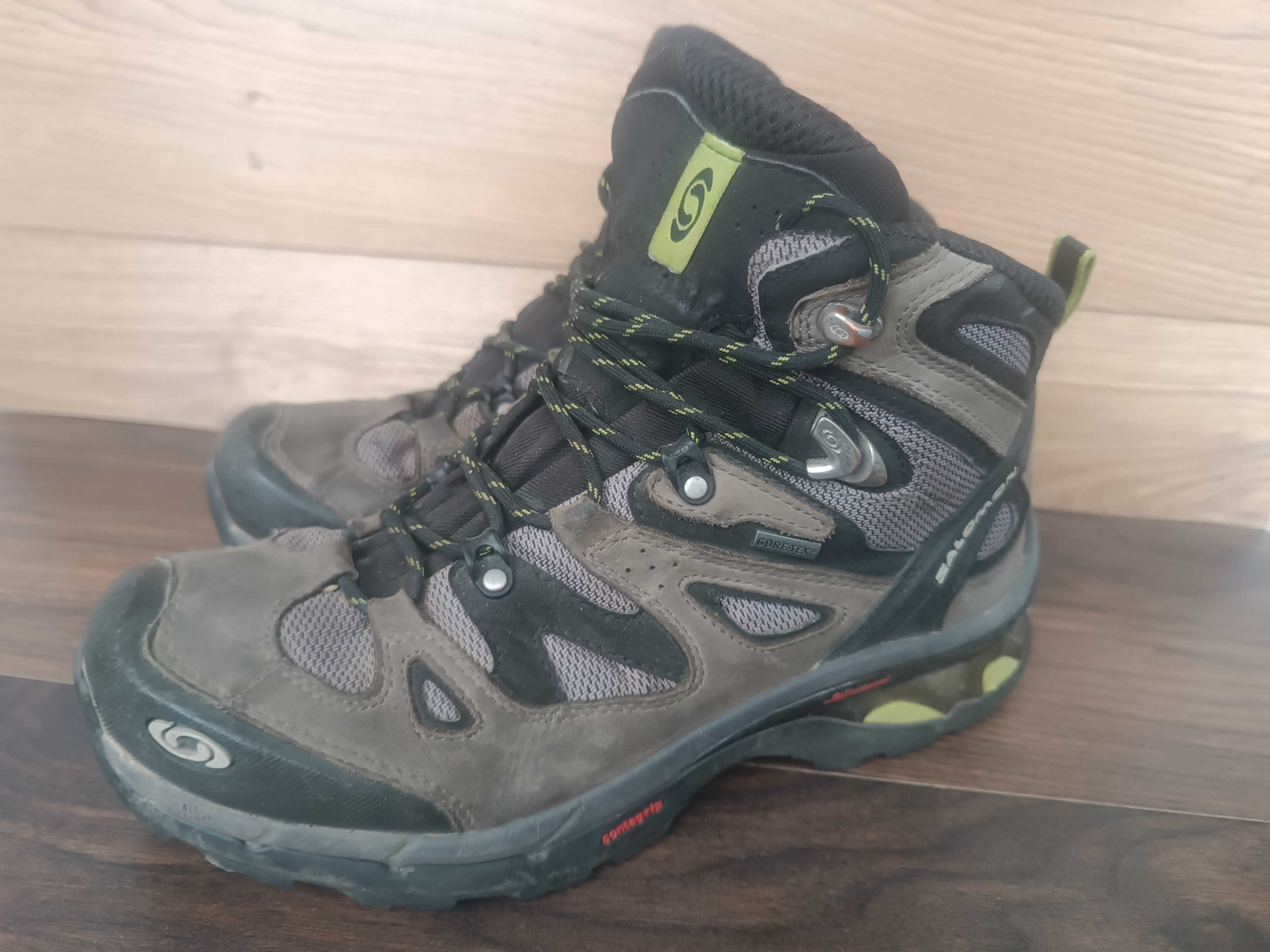 Ботинки берцы плотная кожа Salomon 4 D Quest 42 размер 26.5 см Vietnam