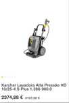Nunca Usada Lavadora trifasica Karcher HD 10/25-4S Plus