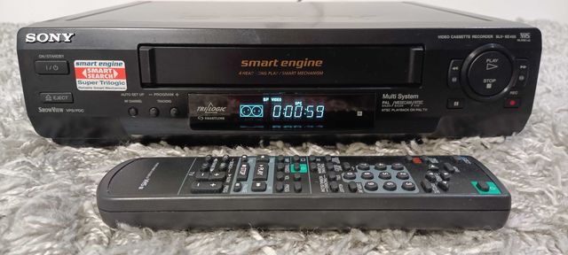 Magnetowid Video Wideo Odtwarzacz VHS SONY SLV-SE450K pilot