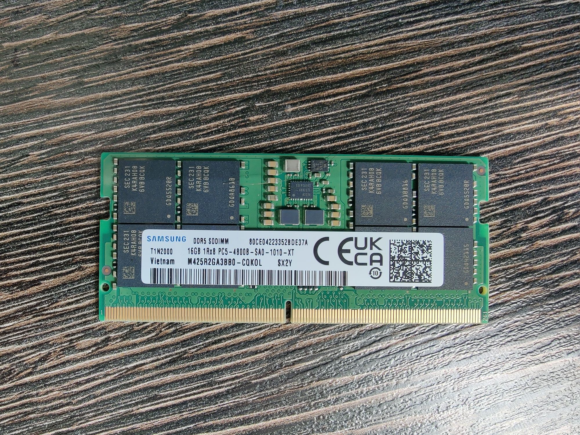 Samsung DDR5 SODIM 16GB 4800 оперативная память для ноутбука