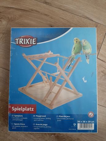 Trixie drewniany palac zabawk dla ptaków 36×26×29