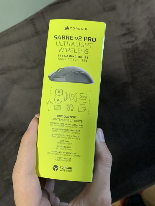 (Selado) Mouse 36g | Corsair Sabre V2 Pro