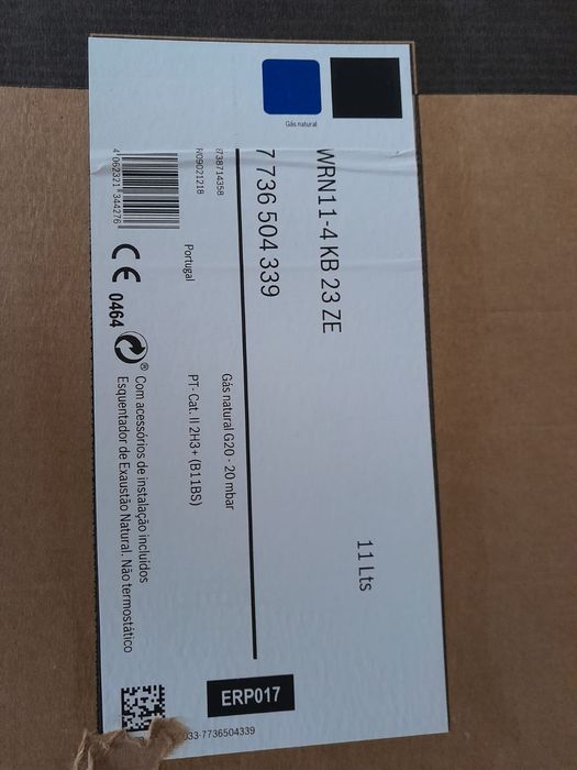 Esquentador com garantia