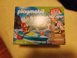 NOVO playmobil 70035 starter pack caiaque - flutua na agua