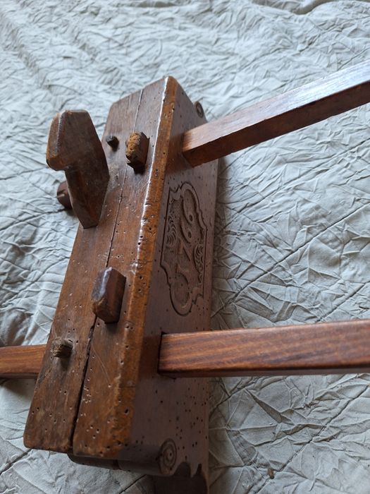 Stary drewniany strug, hebel Antyk 1766