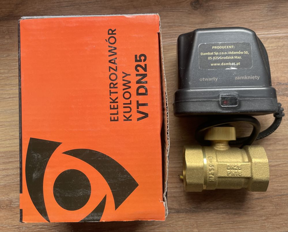 Elektrozawór kulowy VT DN25 1’