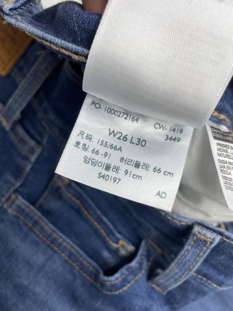 26,С Джинси Levi’s Premium 710 super skinny джинсы скинни оригинал