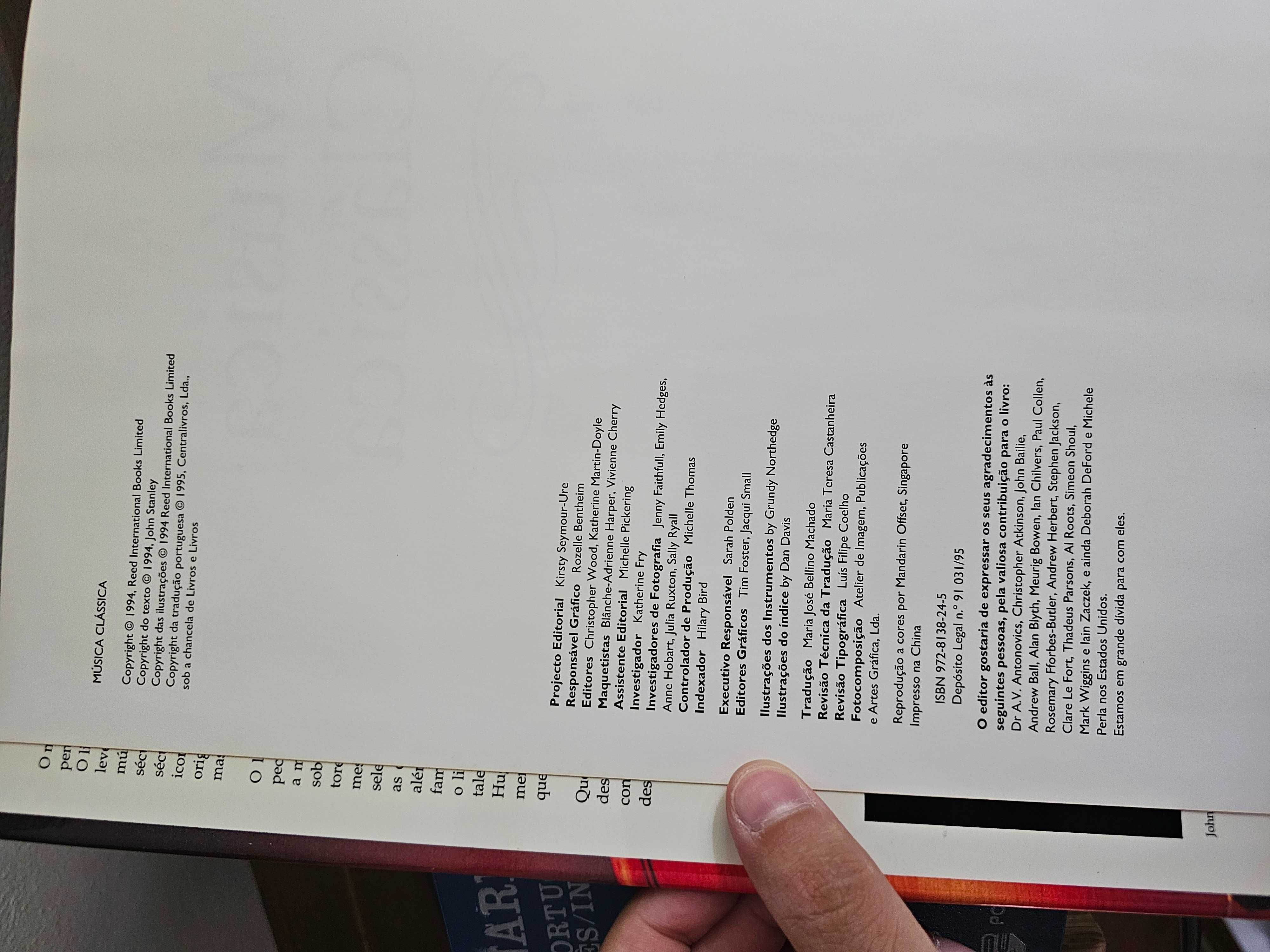 Livro - Os Grandes Compositores e as Suas Obras-Primas (1993)
