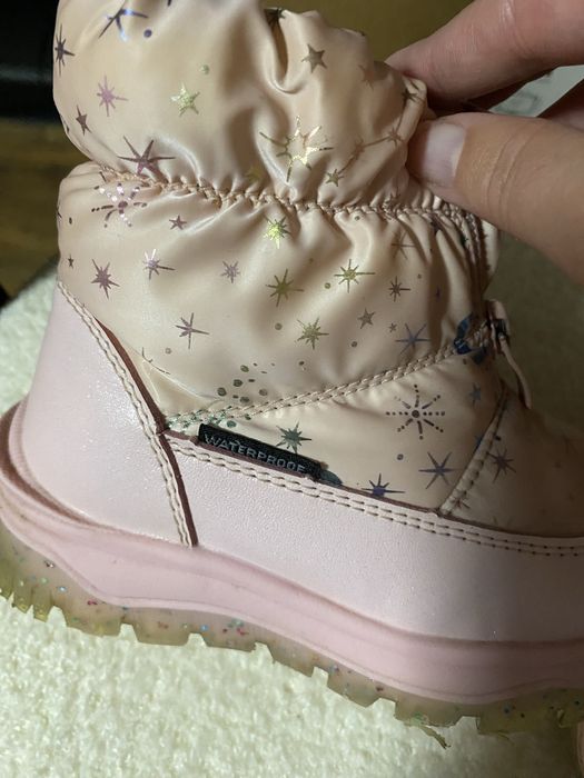 Зимние сапожки на девочку 25 размер