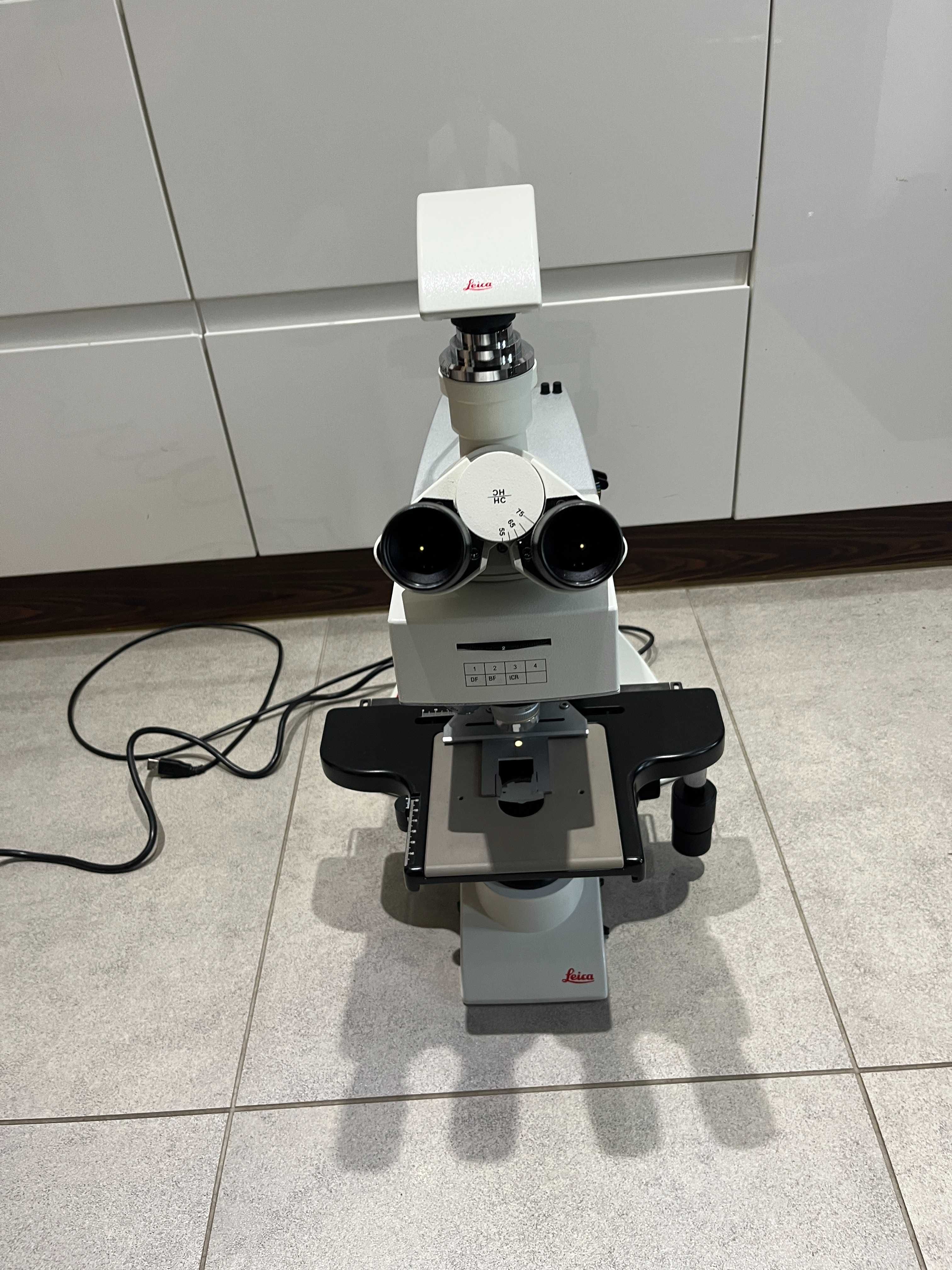 Mikroskop Metalograficzny Leica DM2700 M z Kamerą i Oświetleniem RL TL