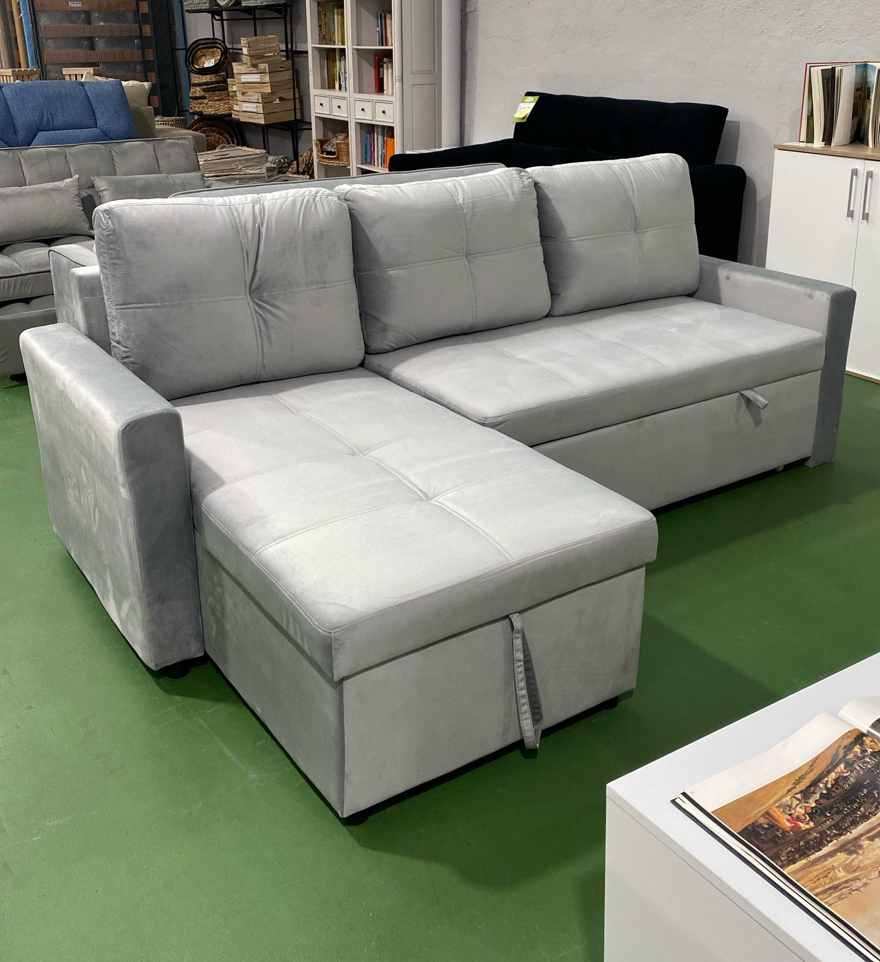 Sofá cama cinza chaiselongue - entrega gratuita!! SÓ 370€