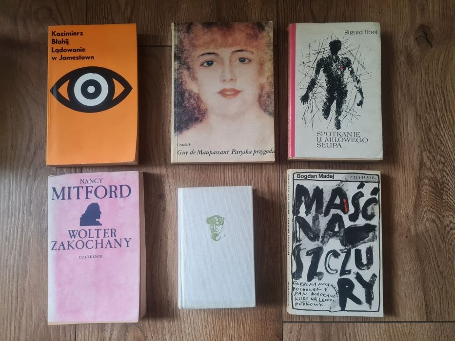 Stare książki, literatura piękna, antykwariat, 12 książek