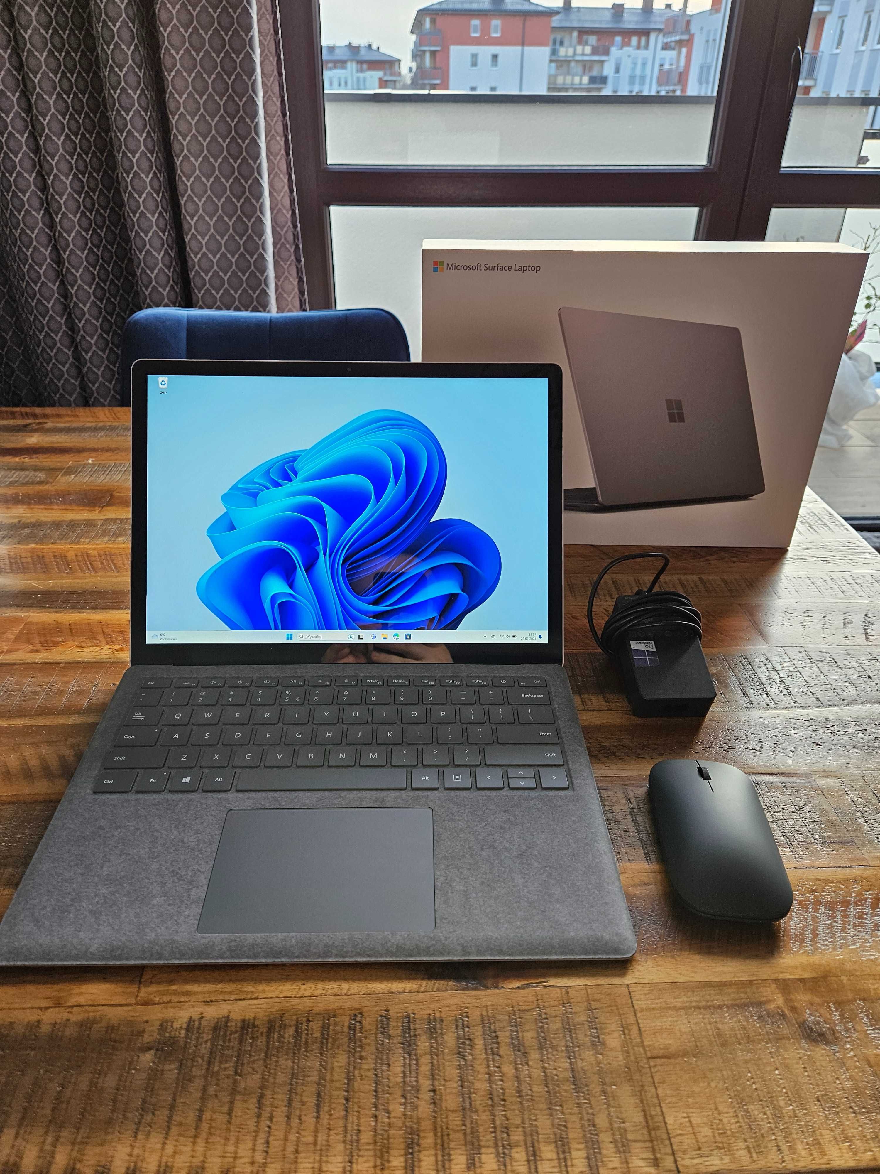 Microsoft Surface Laptop 3 dotyk i5 8gb 128gb Windows 11 PRO + myszk