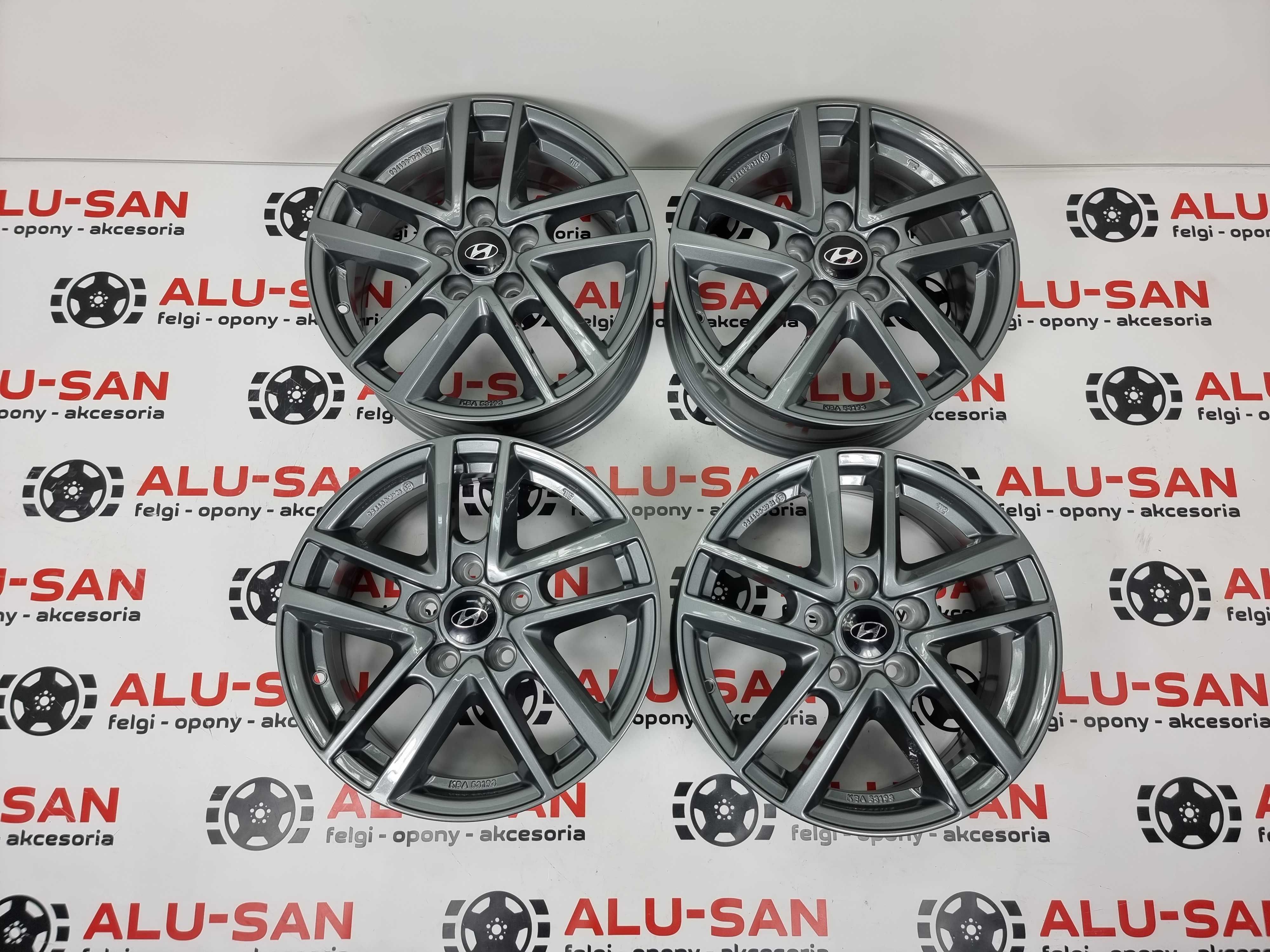 NOWE alufelgi HYUNDAI 16" 5x114,3 I30 Kona Elantra Grafit