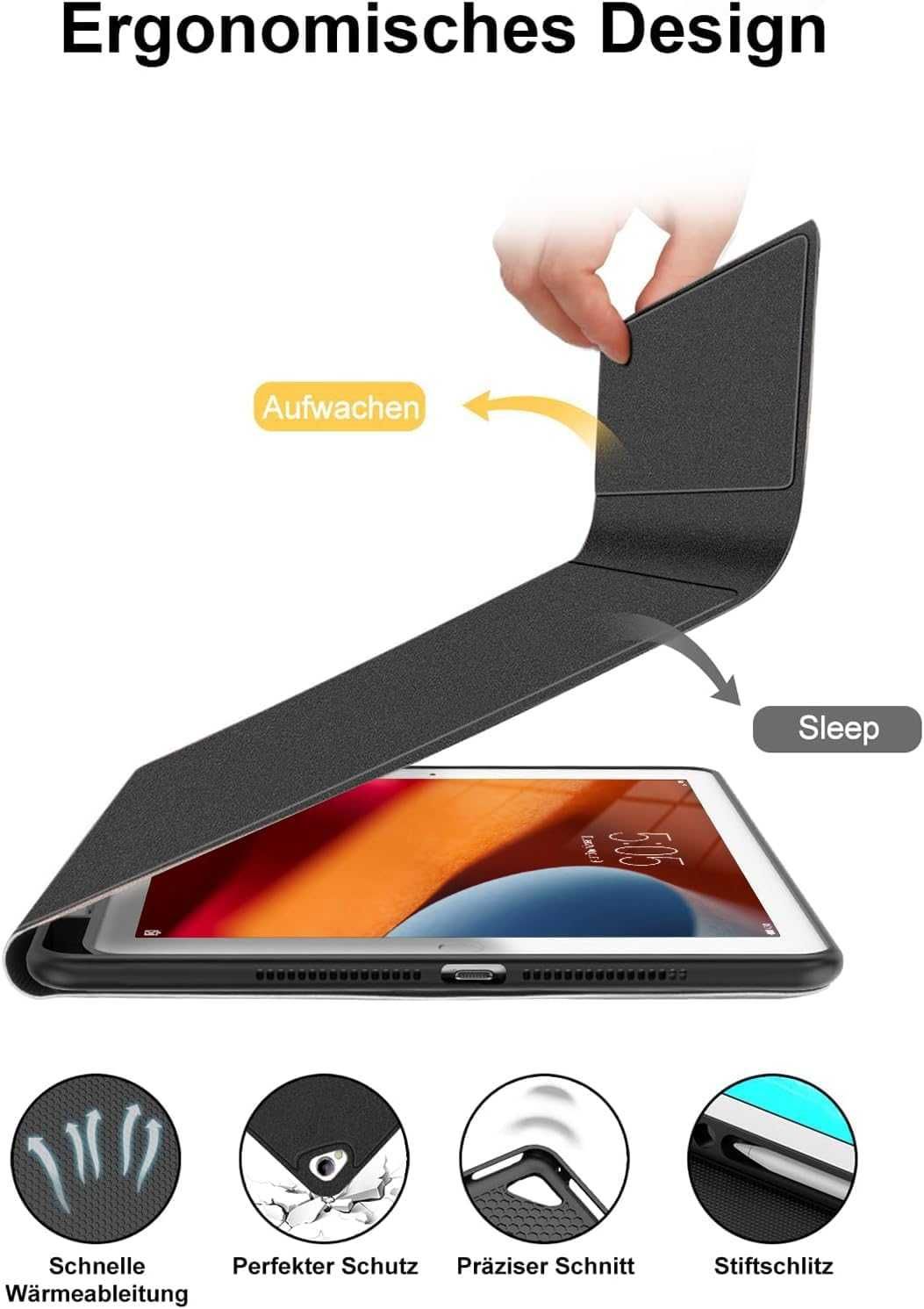 JADEMALL etui klawiatura bluetooth do iPad 9/8/7 10.2 Air 3 Pro 10.5