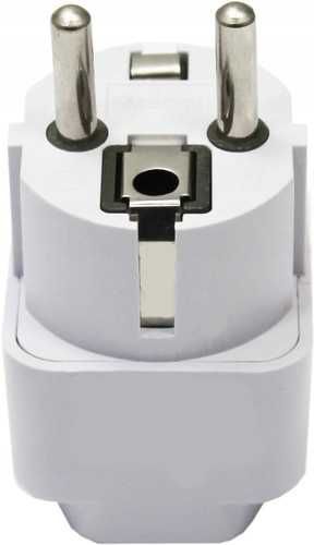 PRZEJŚCIÓWKA ANGIELSKA Adapter UK PL Wtyczka Wtyk Gniazdo 250V 10A