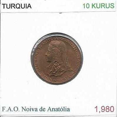 Turquia - - - "F.A.O. - Noiva da Anatólia" - - - - - Moedas