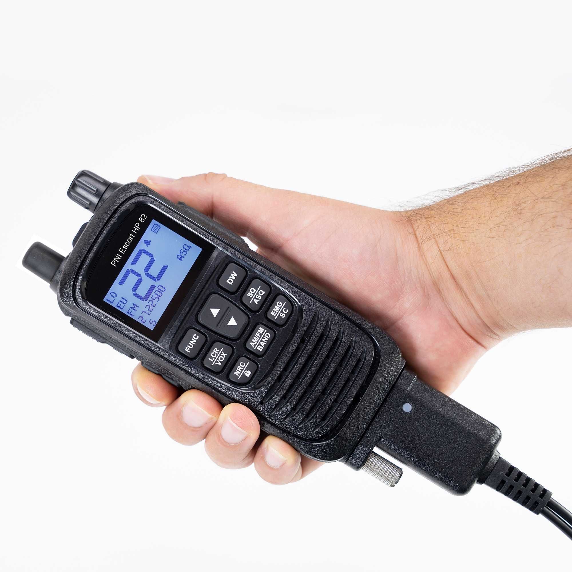 Radio ręczne CB PNI Escort HP82 AM/FM antena BNC bateria 1800mAh