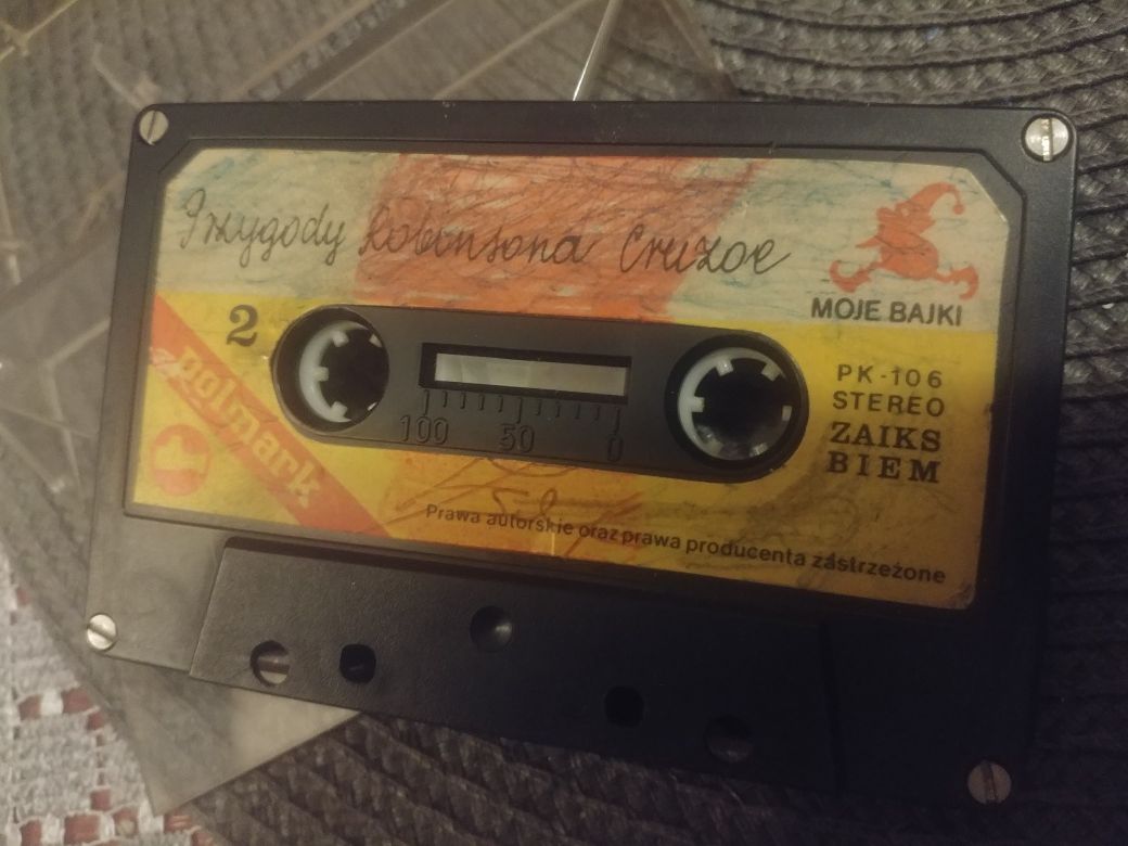 Przygody Robinsona Cruze-bajka na kasecie magnetofonowej