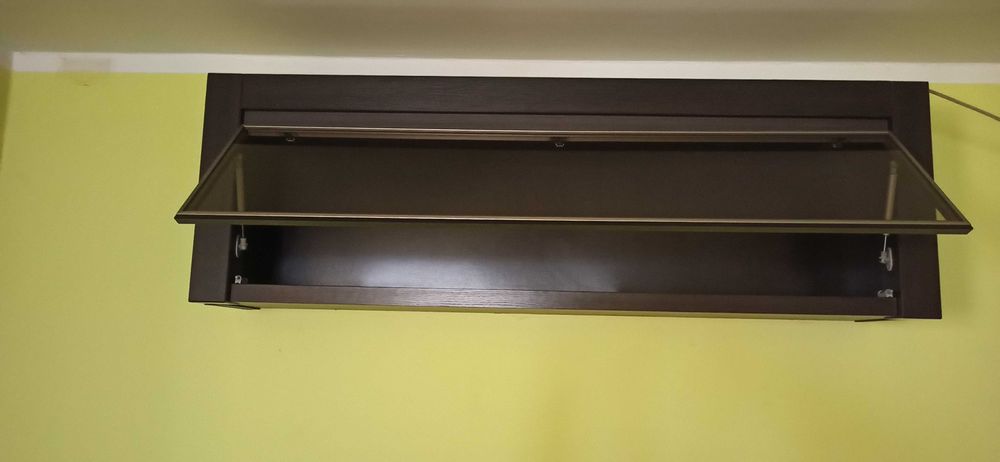 witryna wisząca szklana Black Red White