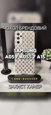 Чехол бренд на Samsung A05 A05S A15 чохол брендовий принт