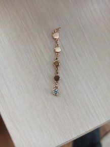 Сережки із медичного золота