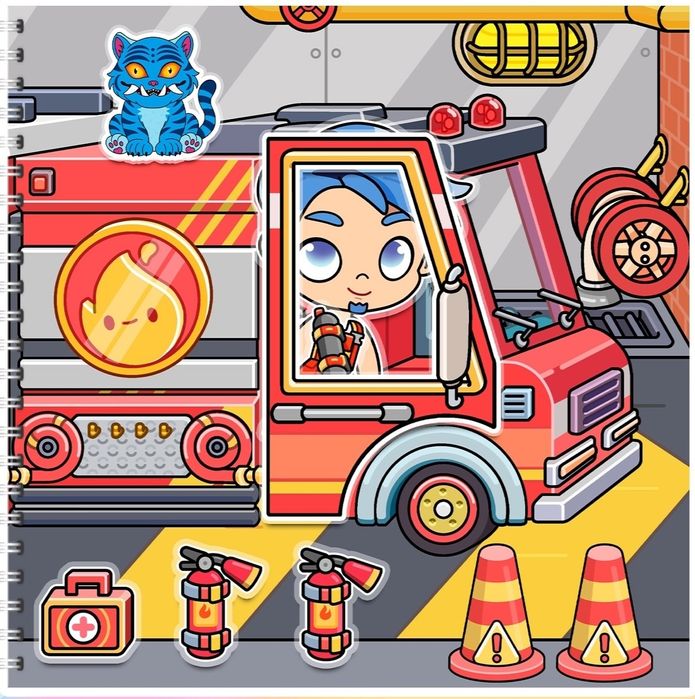 Аватар "Пожежна частина та Поліція" альбом на липучках.