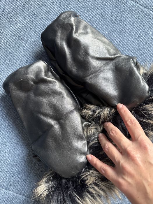 Mufki do wózka Junama z futerkiem, ocieplane na magnes