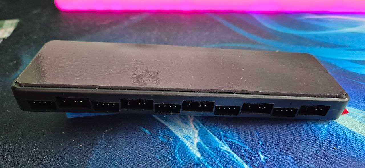 ARGB контроллер, ARGB Controller, 2 in 1 Fan HUB Adapter, Фан хаб