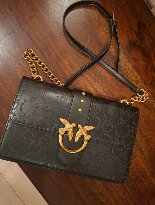 Torebka Pinko Czarna Monogram