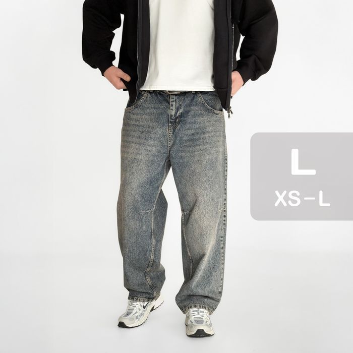 Джинси чоловічі baggy jeans, широкие джинсы мужские реп rap sk8 ск8 L