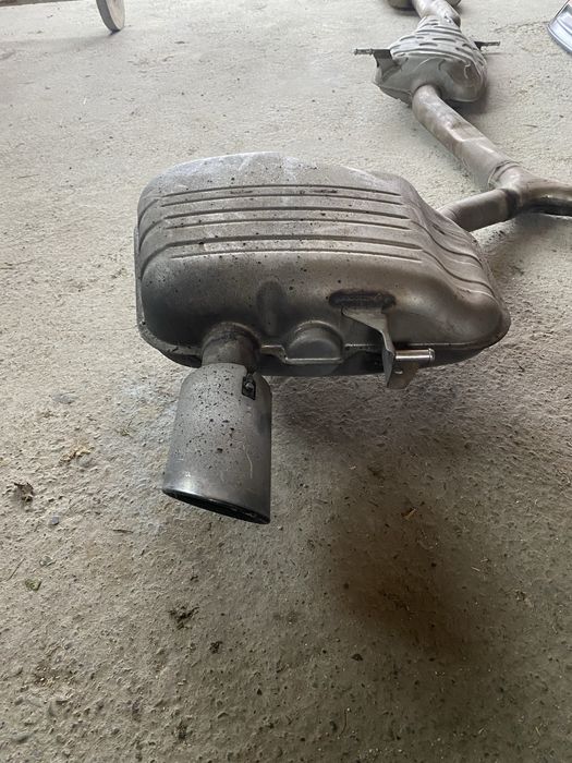 Вихлопна система ауді а4 б9, дифузор бампера задній, задня губа бампер