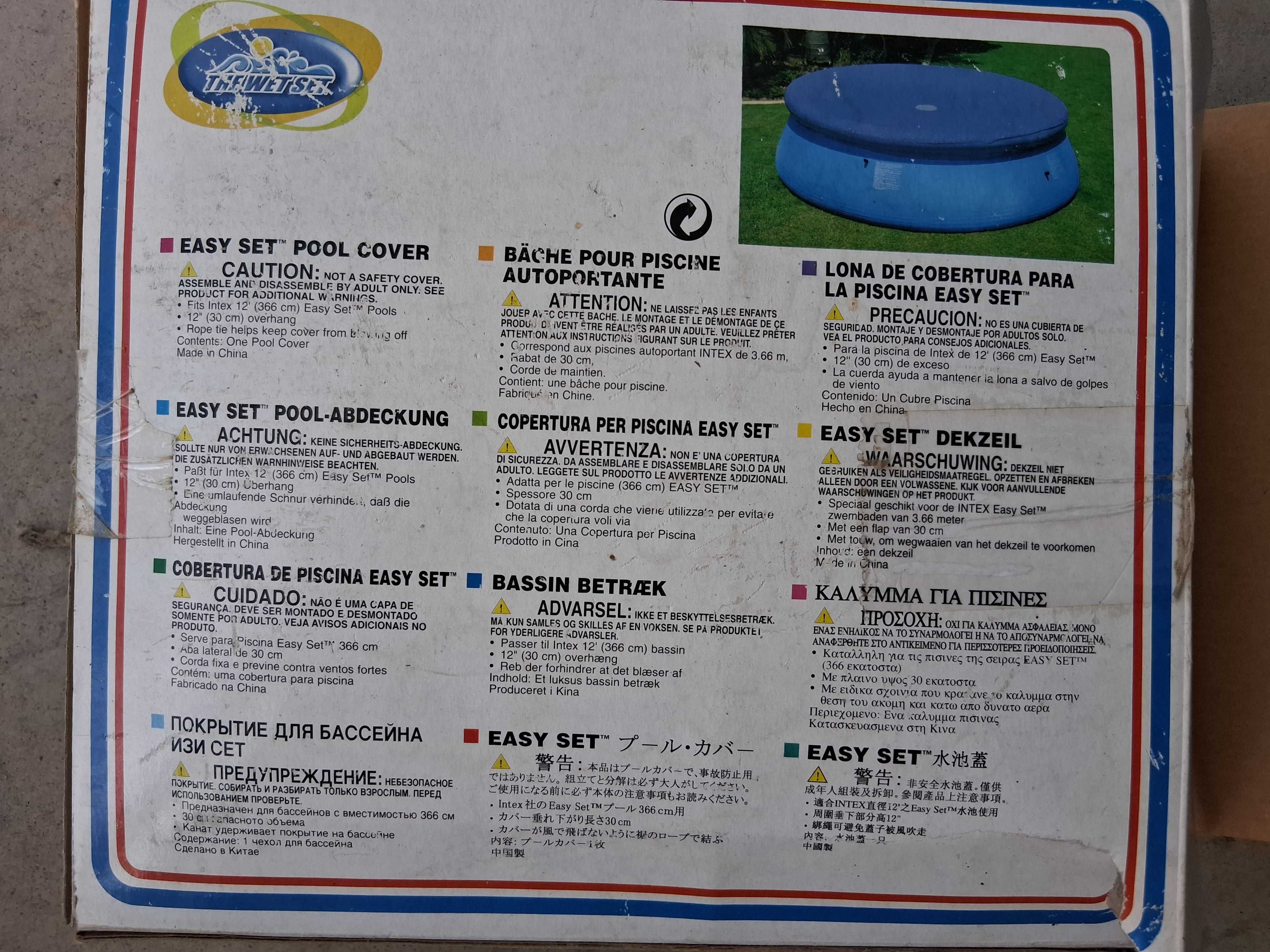 Cobertura piscina Intex 366cm
