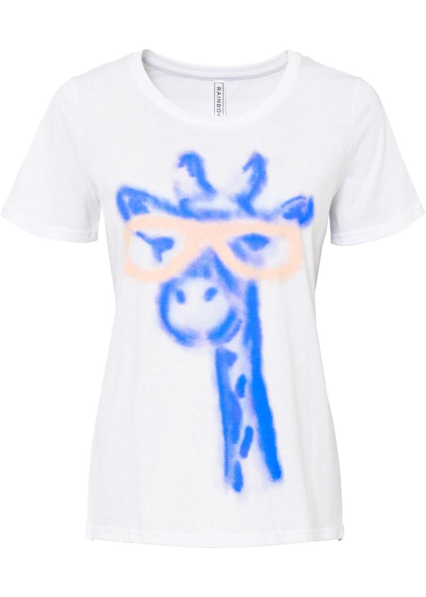 bonprix t-shirt z nadrukiem żyrafa 40-42