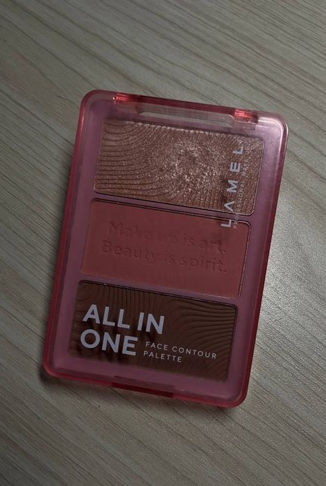 Набір пудр для контурування обличчя Lamel All in One Face Contour