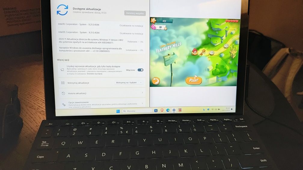 Laptop / Tablet Microsoft Surface Go 2 4/64 Win11 klawiatura torba