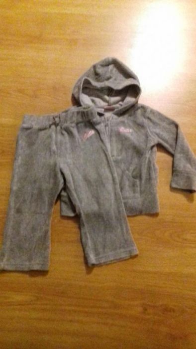 Cherokee 12-18 m-czny dres Cutie welur z tesco