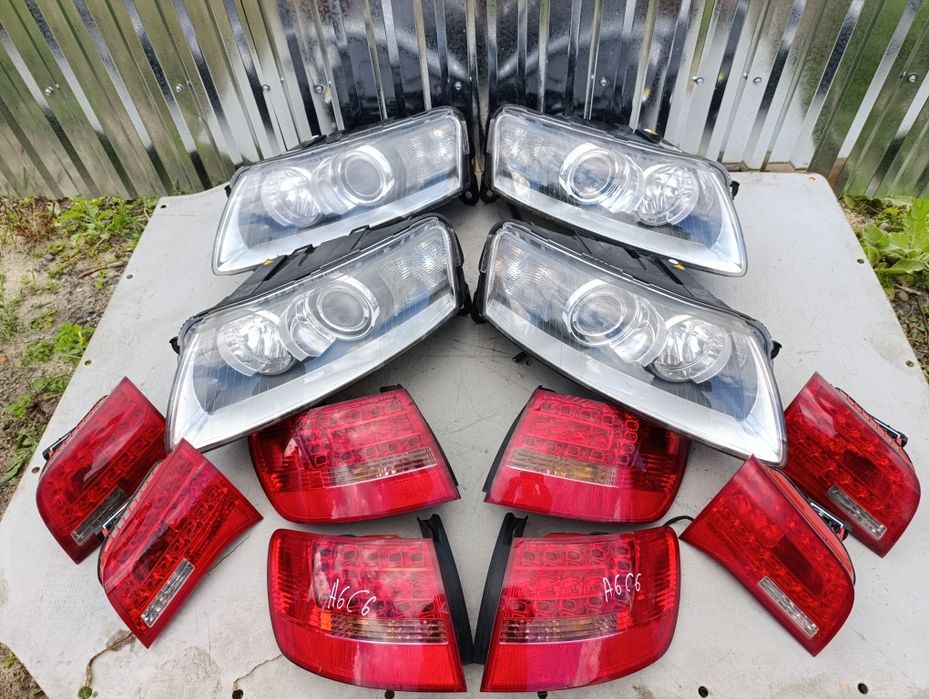 Фара Стоп Фари передня задня права ліва ксенон адаптивна AUDI A6C6 лед
